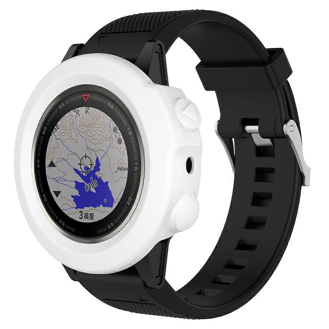 Smart Watch Silicone Protective Case, Host not Included for Garmin Fenix 5X(White)