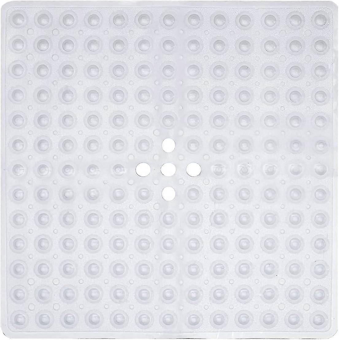 Anti-Slip Machine Washable Bath Mat, Antibacterial, Bpa, Latex, Phthalate Free, Square Bat