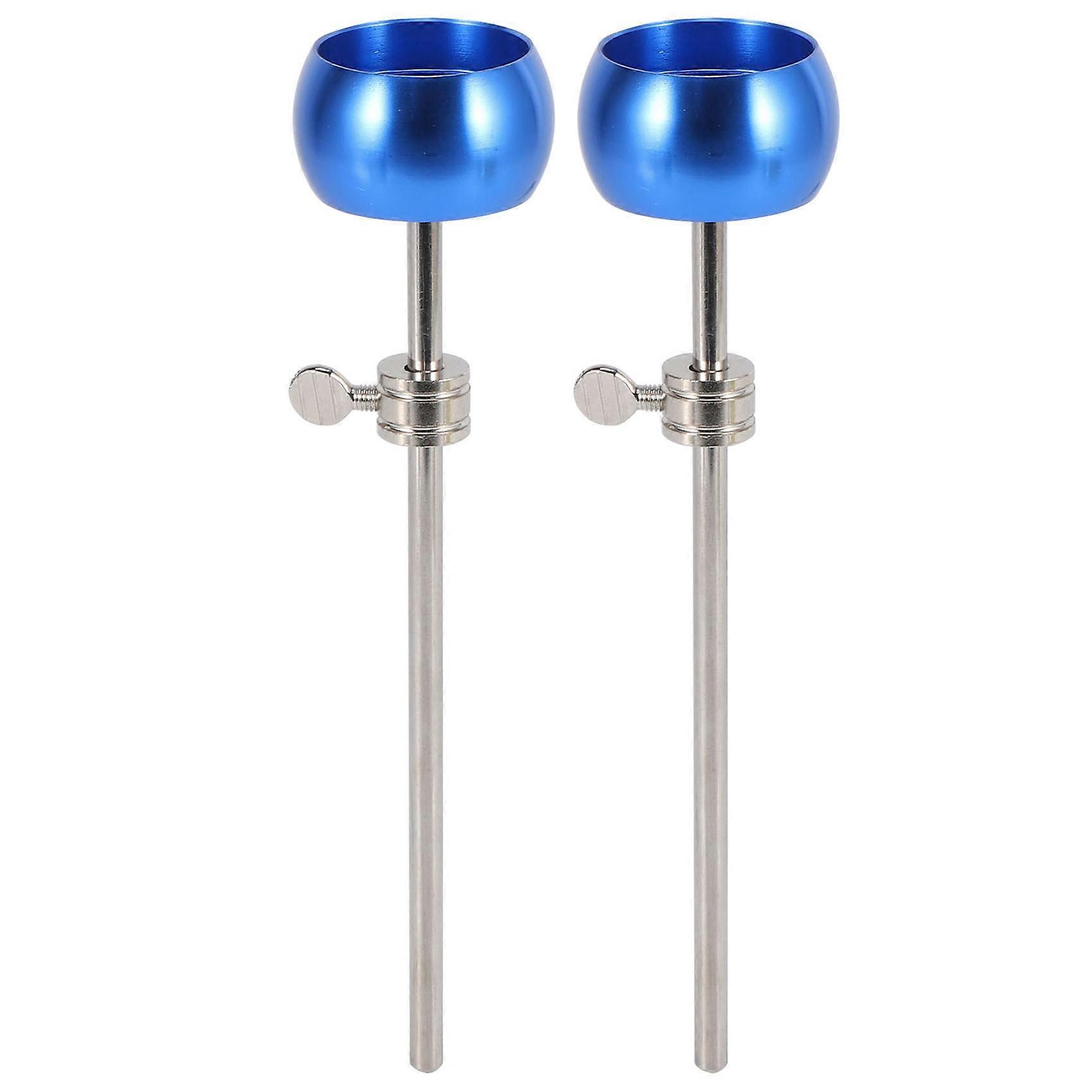 2Pcs Bass Drum Pedal Beater Hammer Head Percussion Instrument ,Blue