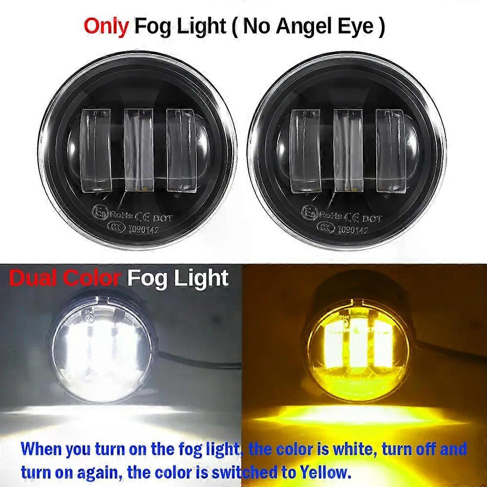 Applies to2 X Car Front Bumper Fog Light Assembly with Angel Eye DRL For Nissan Rogue 2011 2012 2013 30W H11 LED Fog Daytime Running Lamp
