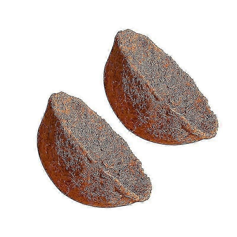 30X30x15cm Light Brown Pot & Planter Liners 1 Set 2pcs Round Replacement Coco Liners Plant Basket Li