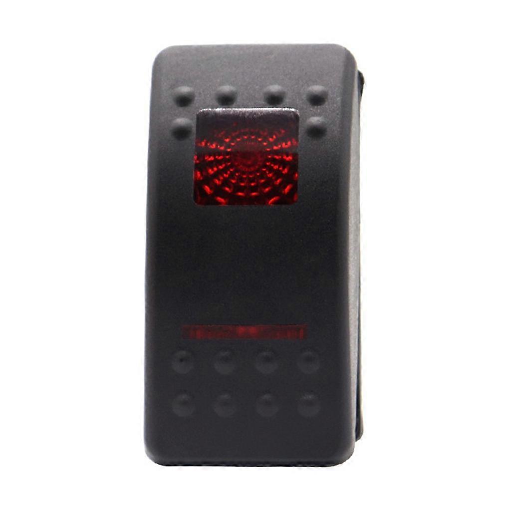 Voiture Interrupteur Bateau Camion Lumière Bascule LED 5pin étanche 12 / 24V Bar Rocker Levier Style Rétroéclairage Inversé Interrupteurs Bouton Rouge