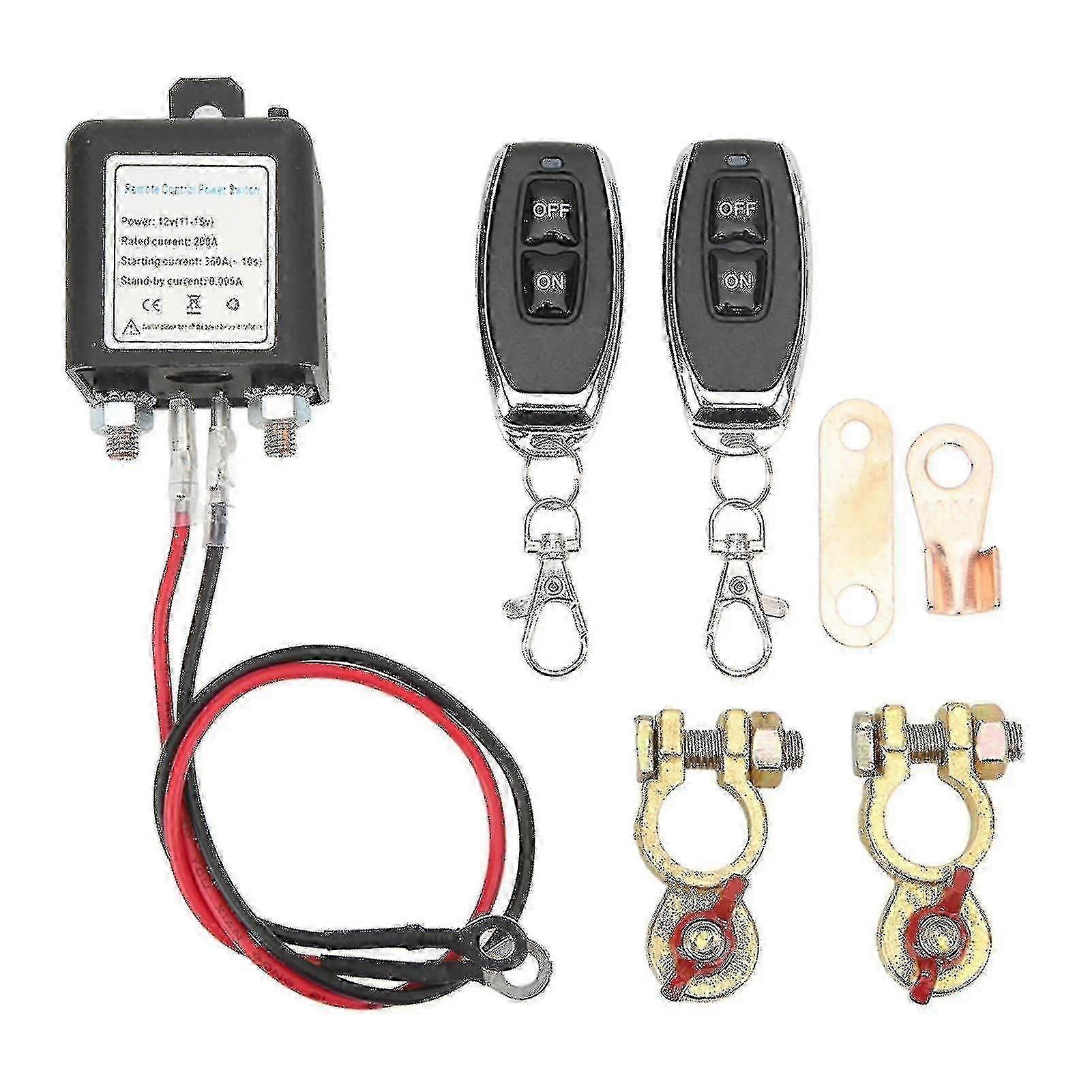 12V 200A Remote Battery Disconnect Switch with Anti-Theft Feature