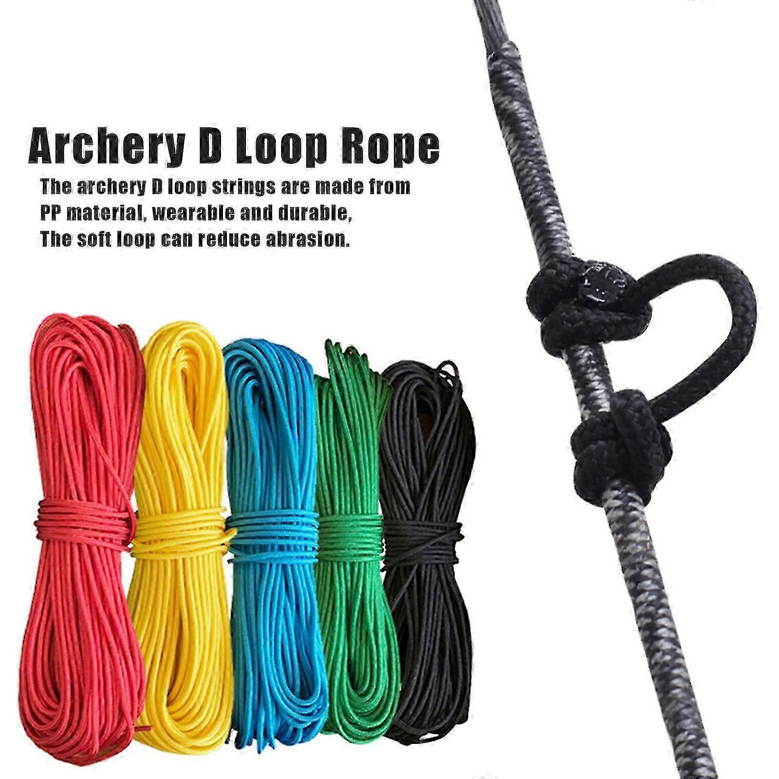 10 Feet Archery D Loop Rope Nocking String Cord Release Material 3M Compound Bow