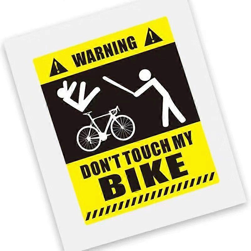 "'Don't Touch My Bike' Bicycle Decal, Decorative Mountain and Road Bike Frame Sticker, Bicycle Decoration"