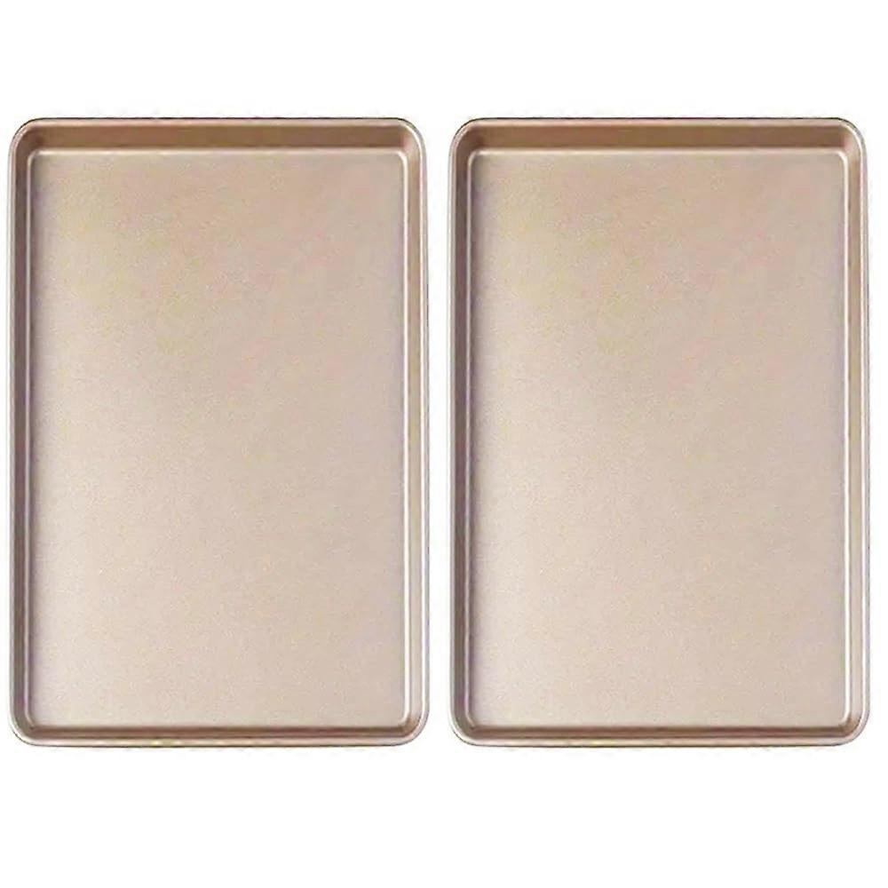 2 Pieces Large Sheet Pans Baking Sheet Pan Set for Oven 12 x 17.5 Inch