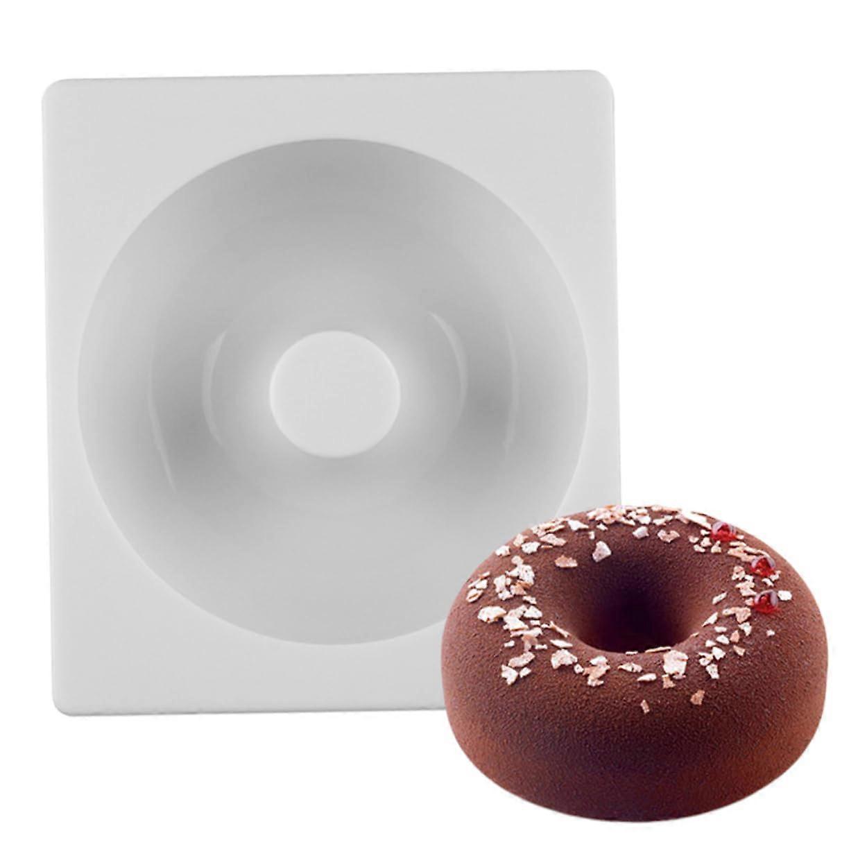 Silicone Donut Mold Set of 2 Non-Stick Baking Molds with Easy Release for Perfect Homemade Donuts