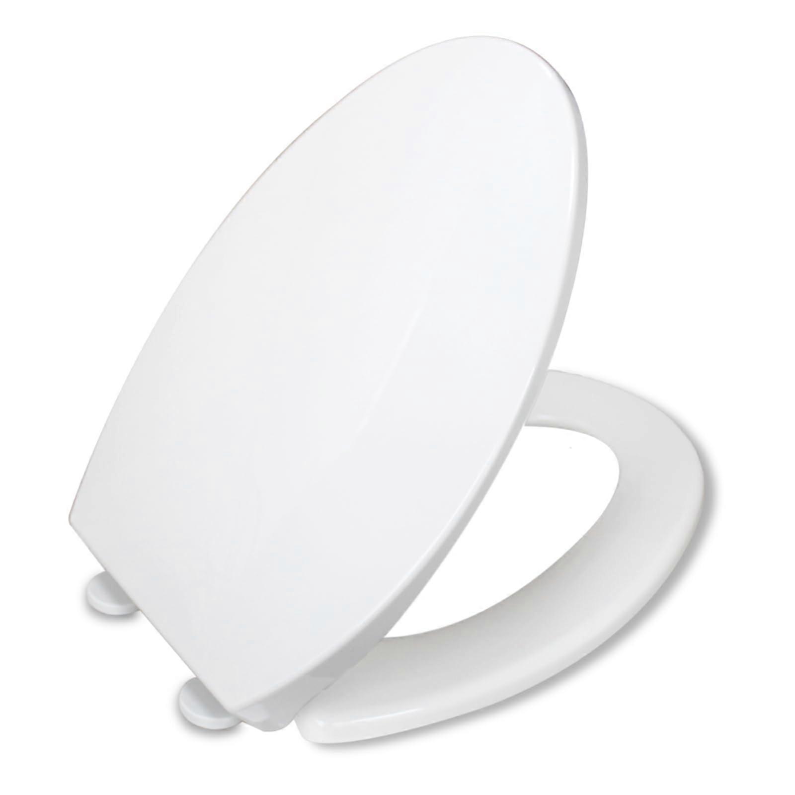 Elongated Toilet Seat Soft Close Hinge Quick Release Compatible with Kohler Gerber American Standard Classic White Durable Design