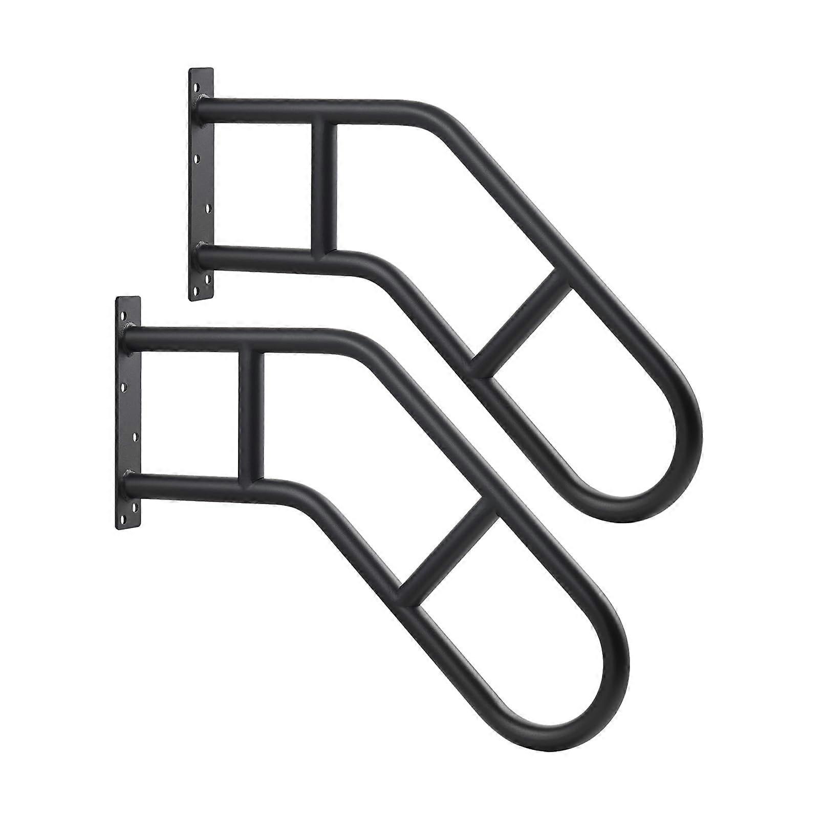 2 Pack U-Shape Wall Mount Hand Rails for Outdoor Steps & Elderly with Max 800LBS Capacity