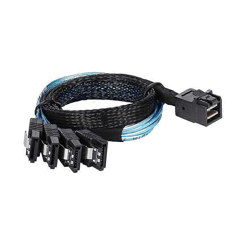 0.5M Mini SAS HD 12G SFF8643 to 4 SATA Internal Cable SFF for 8643 Motherboard Controller to 4 SATA Hard Drive Server
