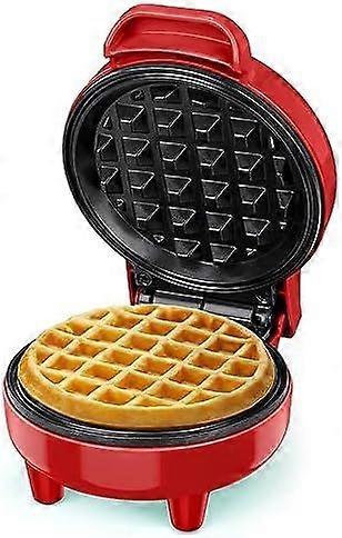 Mini Waffle Maker,Waffle Iron, Ready Indicator Light, Non Stick Coating, Cool Touch Handle, Compact Size