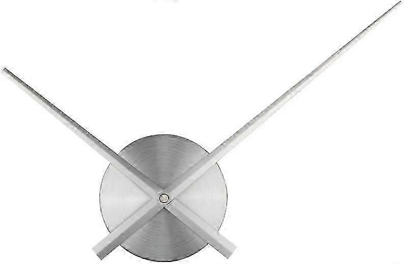 3D Clock Hands - DIY - Large 3D Wall Clock Hands - Quartz clock,Accessories (silver)