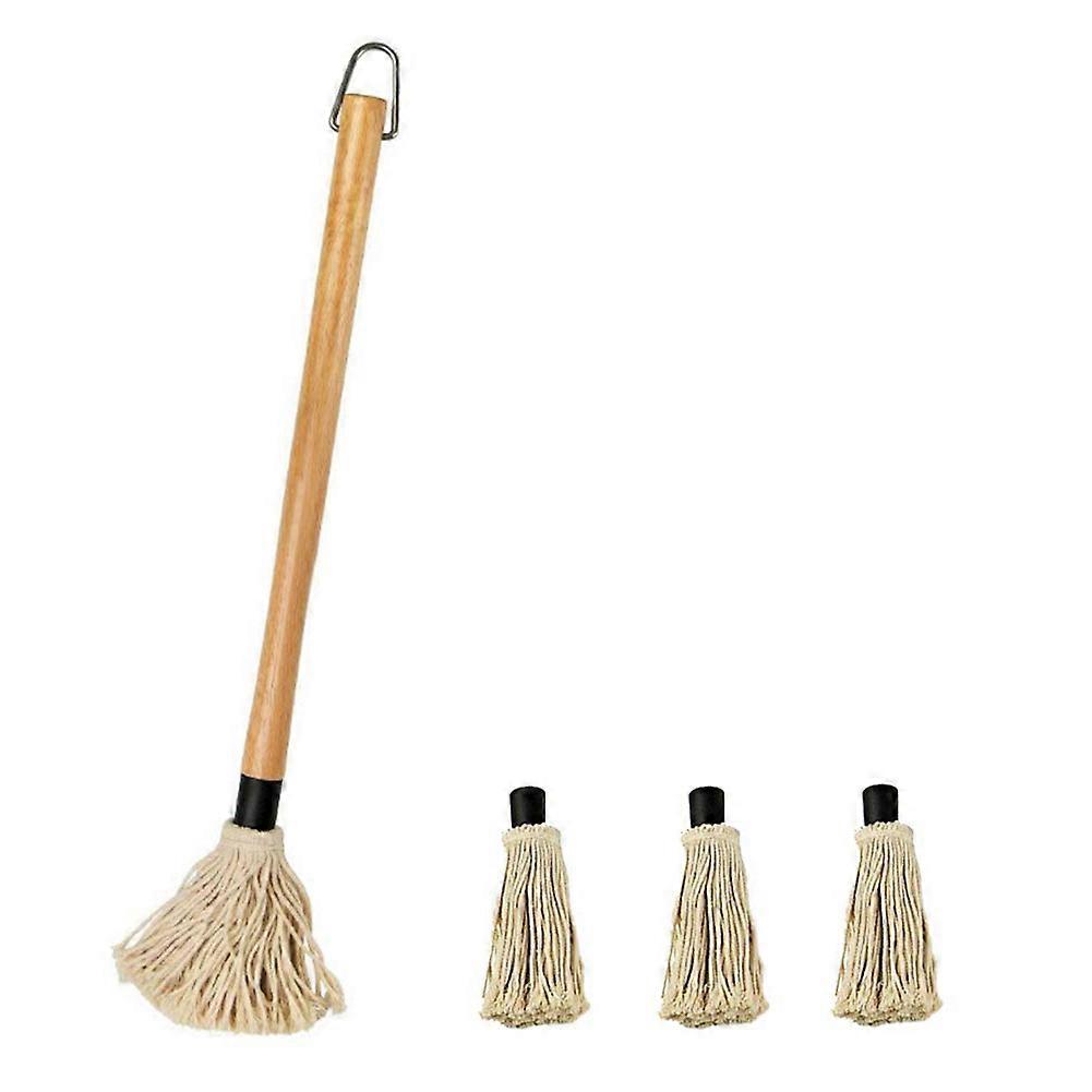 BBQ Basting Mop with Wooden Handle,for Barbecue Grilling & Smoking