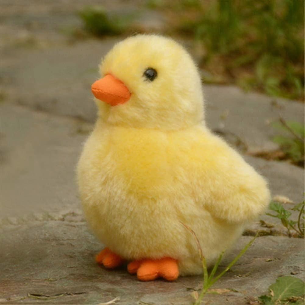 Bicho de pelúcia 5 polegadas, 12cm, Brinquedo de pelúcia (pintinho amarelo)