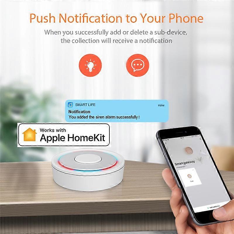 For Tuya Zigbee Gateway Hub Smart Life APP for Alexa Home Voice Control WiFi Wireless Bridge