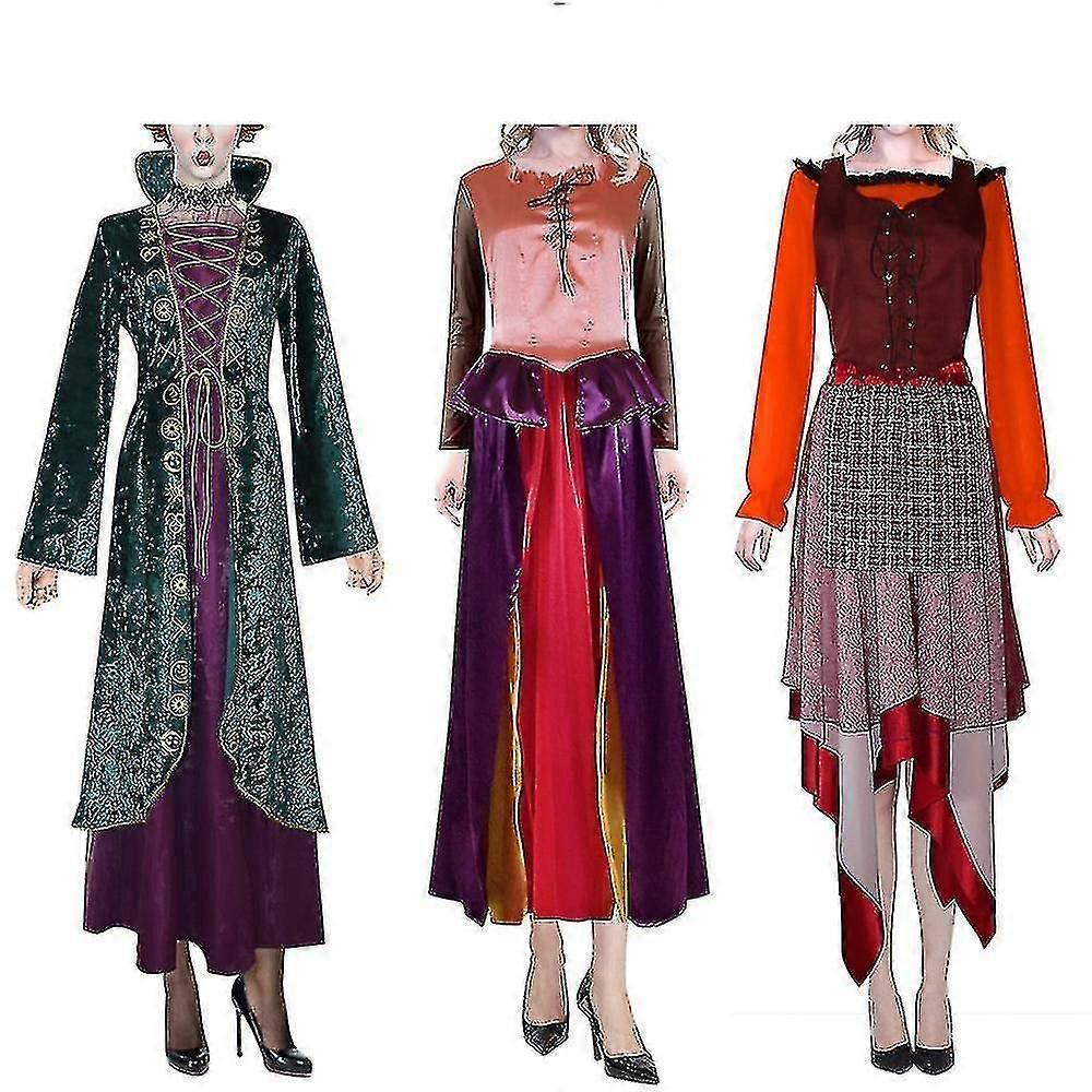 Hocus Pocus Mittelalter Kleid für Erwachsene Halloween Kostüm