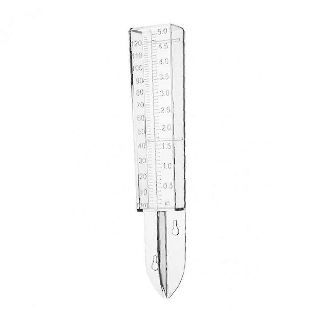 2 Pcs Rain Gauge Soil Rain Water Meter Plastic Measurer With Double Garden Scale For Rainfall Measurer Lawn Garden Outdoor