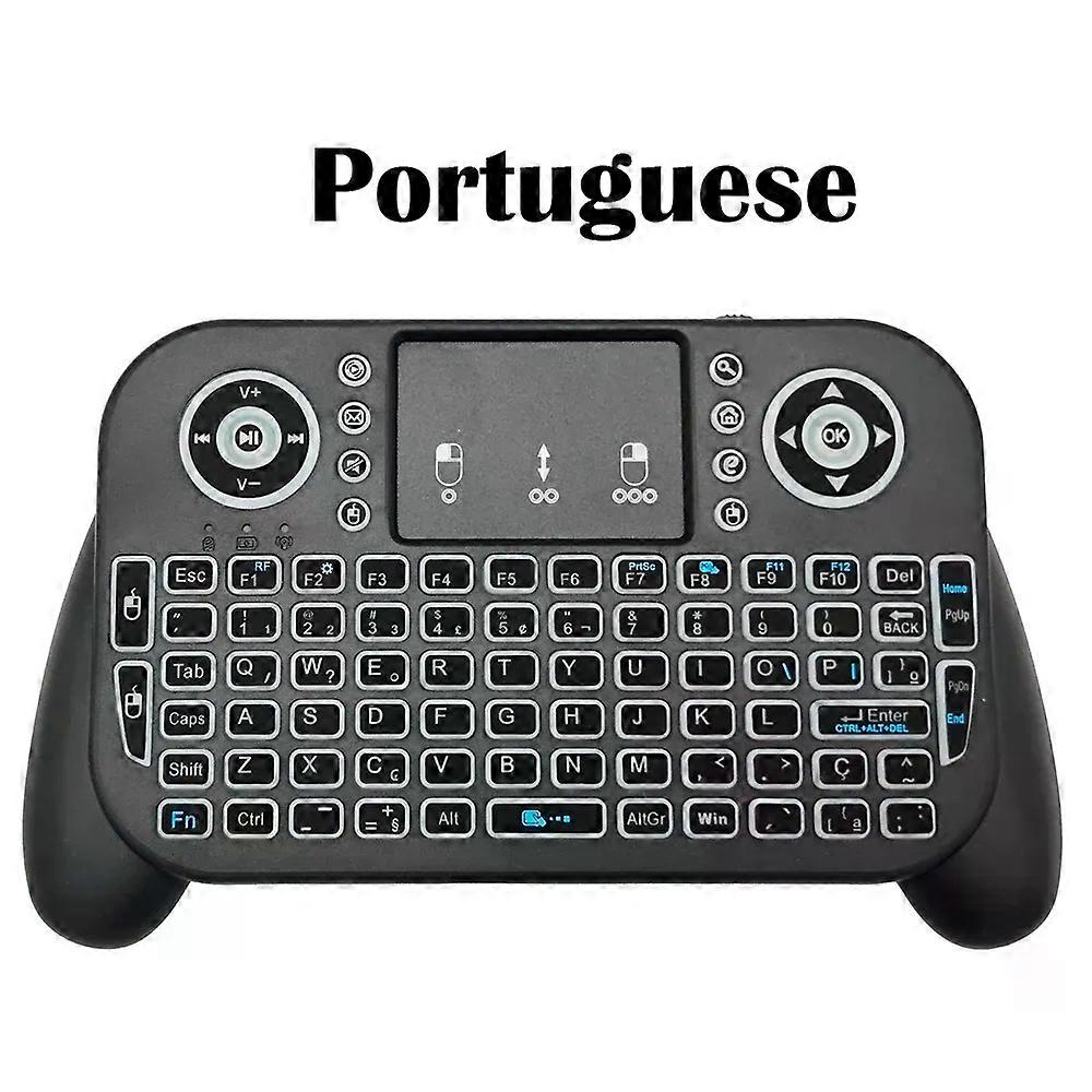 con Mini Wireless Keyboard V8 7 Backlit 2.4G Bluetooth Air Mouse Remote Control Touchpad for Android TV Box