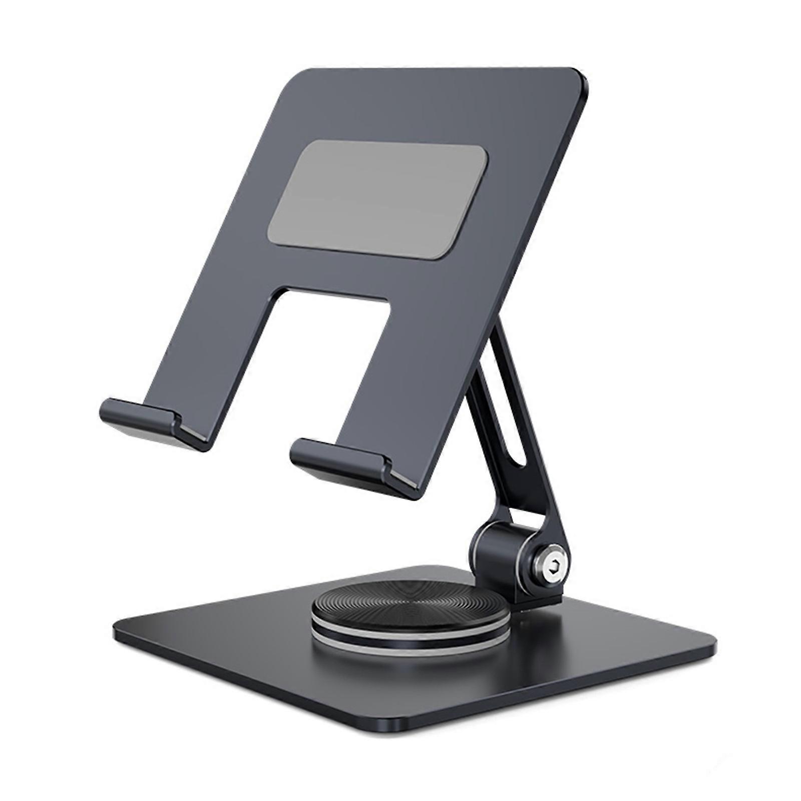 Foldable Tablets Bracket Stand Portable Laptop Bracket Heat Dissipation 360 Degree Rotatable Adjustable Stand for Lapto  Gray