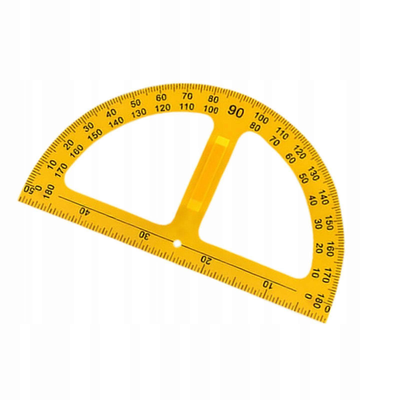 Large Math Geometry Ruler Teaching Supplies Angle Measurement Protractor
