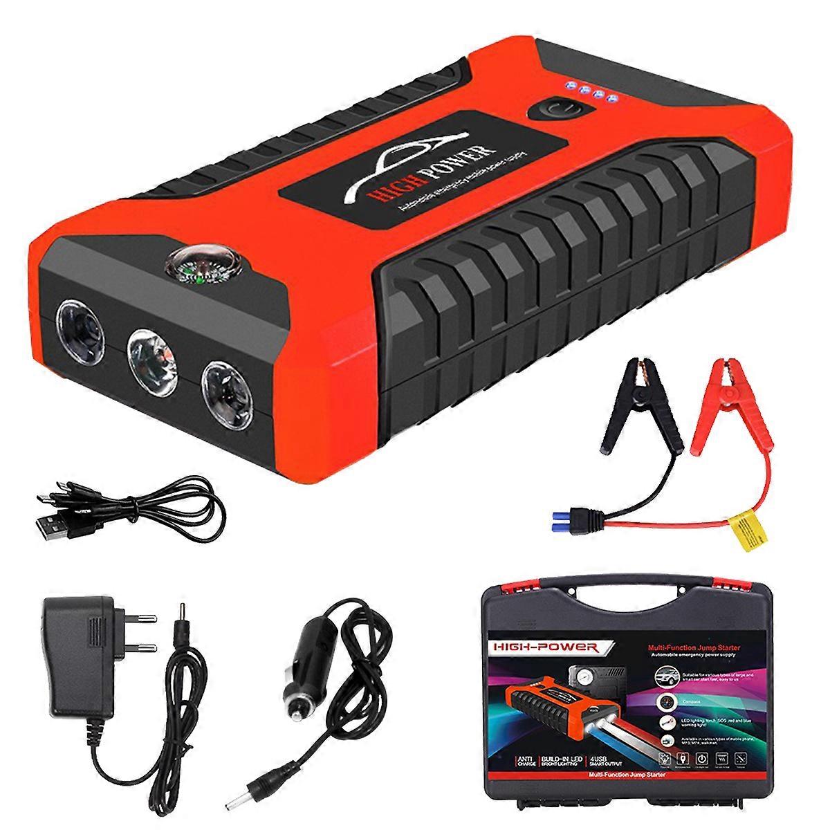 99800mAh Auto KFZ Starthilfe Jump Starter 12V Ladegerät Booster Power Bank PKW