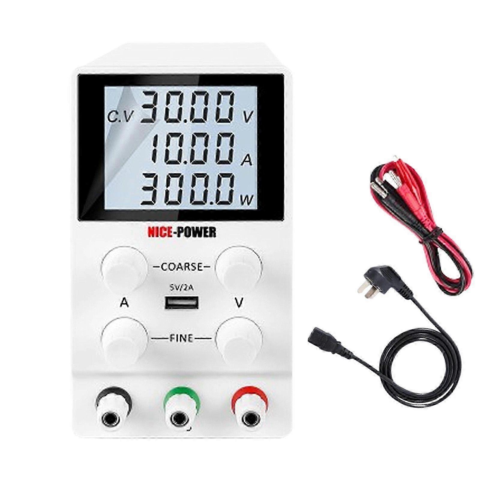 DC Power Supply 0-30V 0-10A Variable Switching Digital Bench Power Supply Newga3