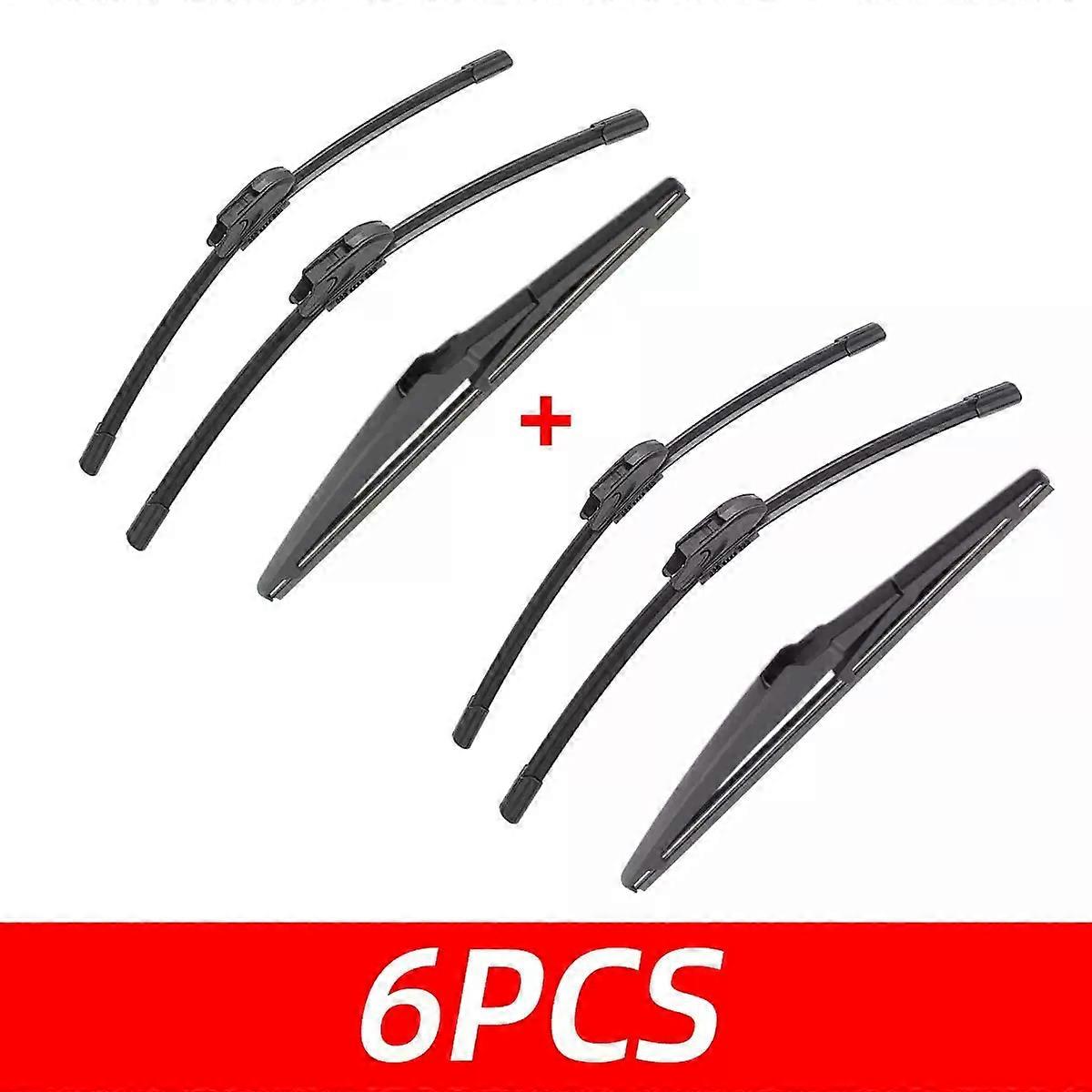 Car Wiper compatible for KIA Rio Hatchback Mk3 2011-2017 Front Rear Wiper Blades Brushes Auto Accessories 2013 2014 2015 2016