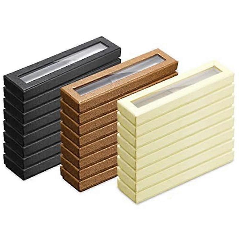 24 Pcs Pen Gift Box Empty Pen Cases with Clear Lid Pen Display