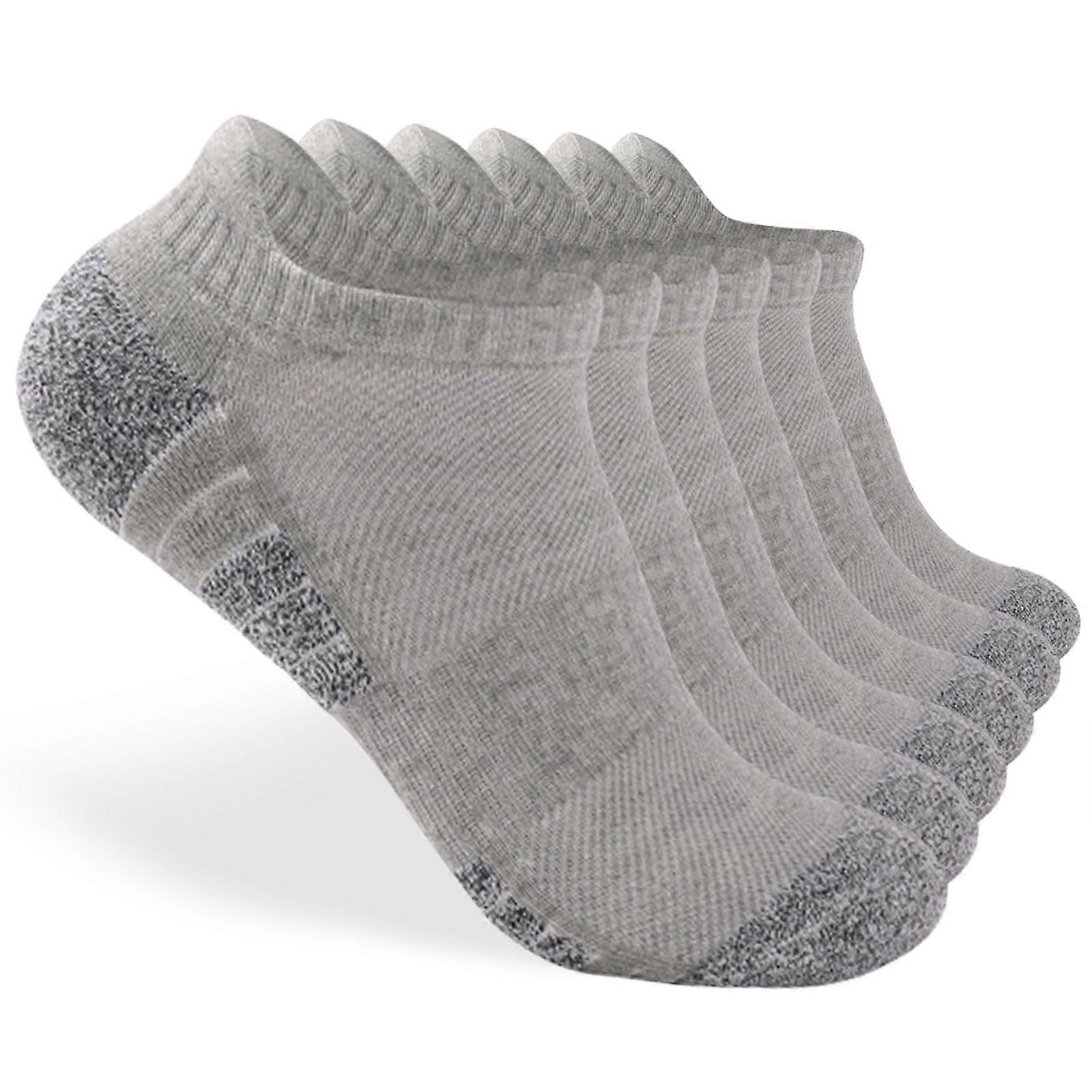 6 Pack Running Socks for Men Women Breathable Cushioned Athletic Ankle Socks Low Cut Socks Outdoor Sport Hiking Running