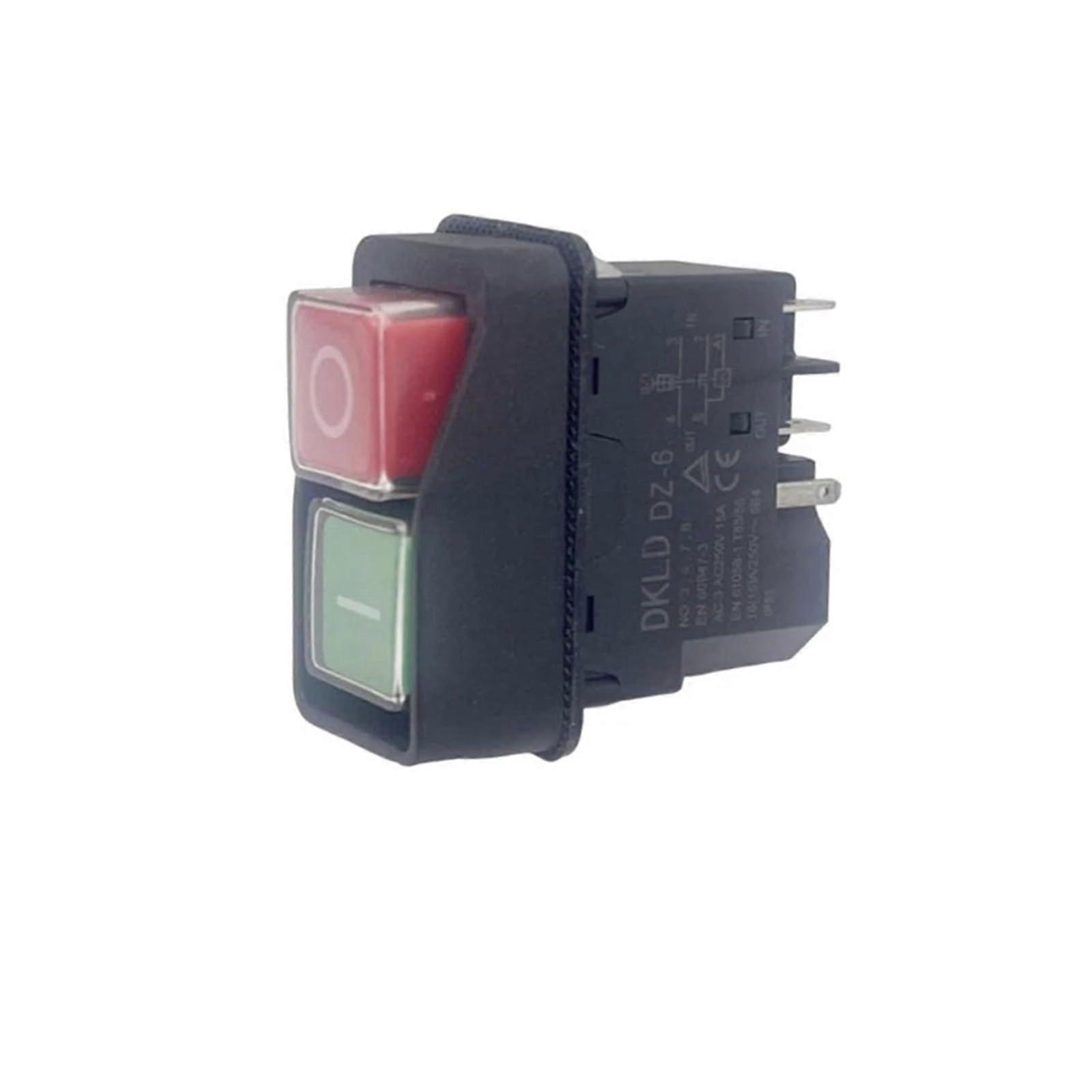 Small Switches Push Button Switches 250V 16A 5 Pin Electromagnetic Switches Switches Ref: 1494