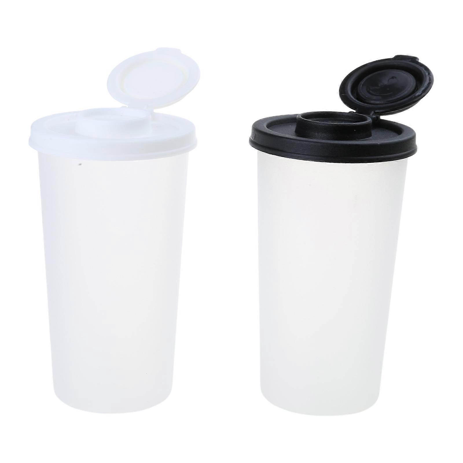 2Pcs Moisture Proof Spices Shakers Condiment Container for Picnic and Travel Large Capacity Salt and Peppers Dispenser