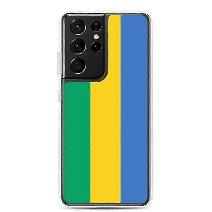 Phone Case - Samsung - Galaxy S21 - Gabon Flag - Flexible - Multicolor