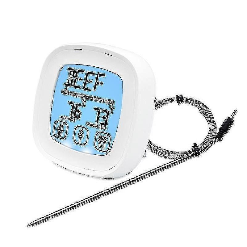 Oven Thermometer With 1 Probe, Large Lcd Display, Alarm Timer Mode, Instant Reading, Thermometer