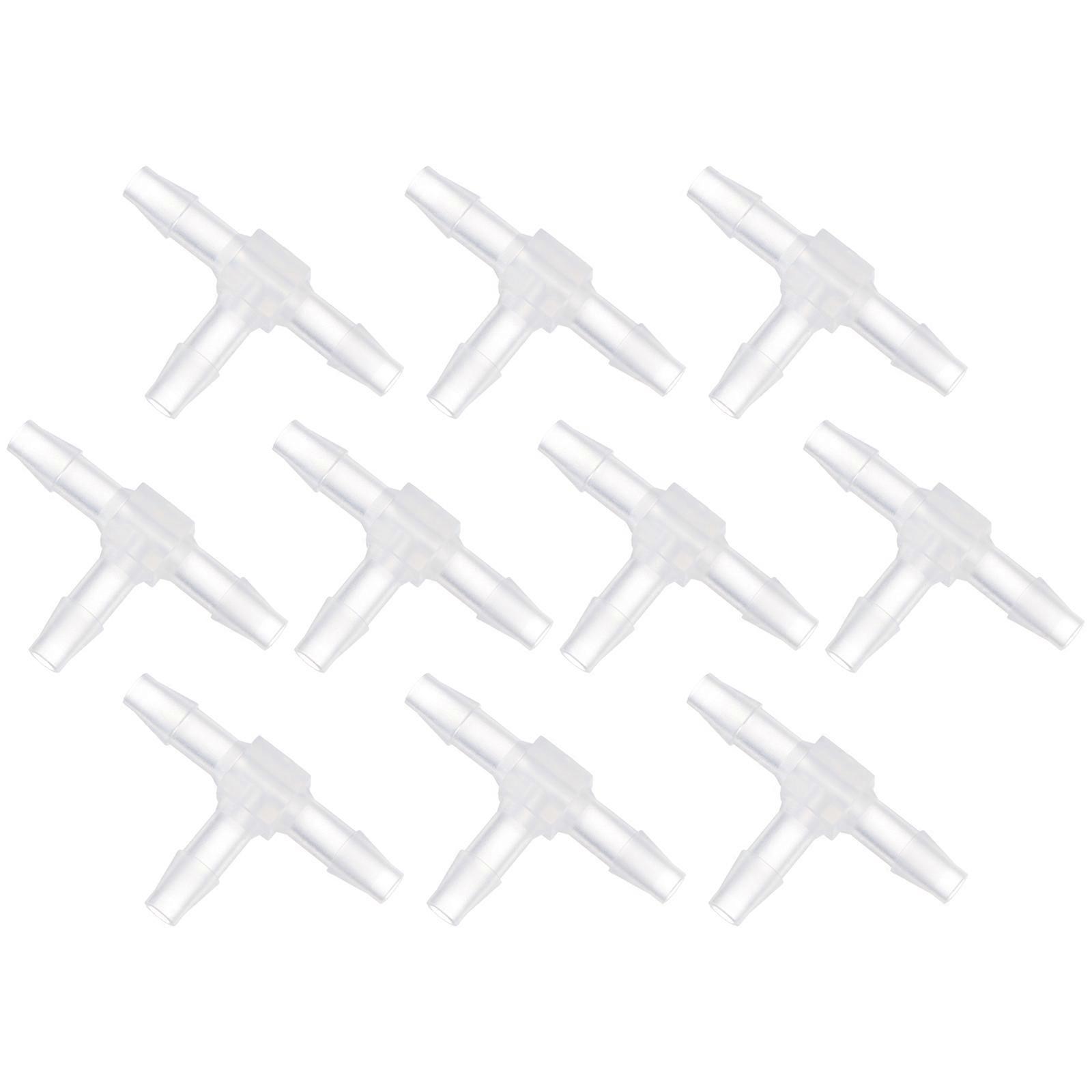 T-Shaped Plastic Connectors, Durable Pipeline Fittings for Aquarium and More