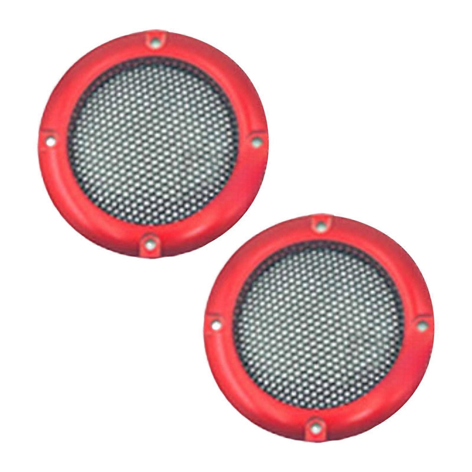2Pcs Speaker Grill Covers Metal Mesh Practical Round Easy Installation Sturdy