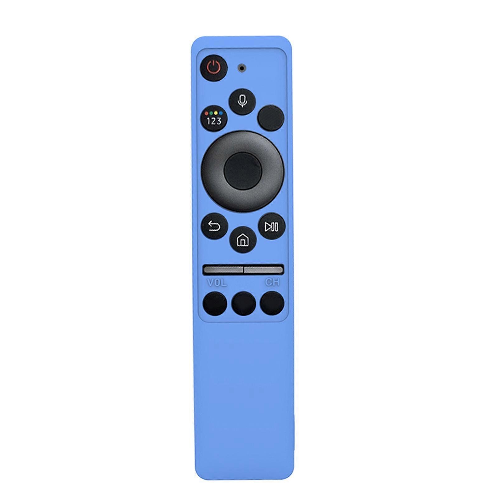 Dustproof Soft Silicone for Case Remote Control Protective Cover for BN59-01312A/01312B TV Remote Anti-drop Luminous Blue