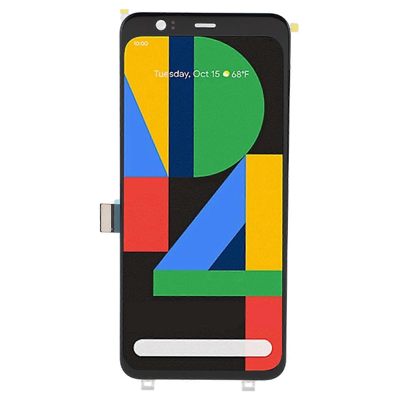 Screen Replacement for Pixel 4 G020I G020N G020M Touch Panel Digitizer Assembly with Tools Support Fingerprint Recognition 