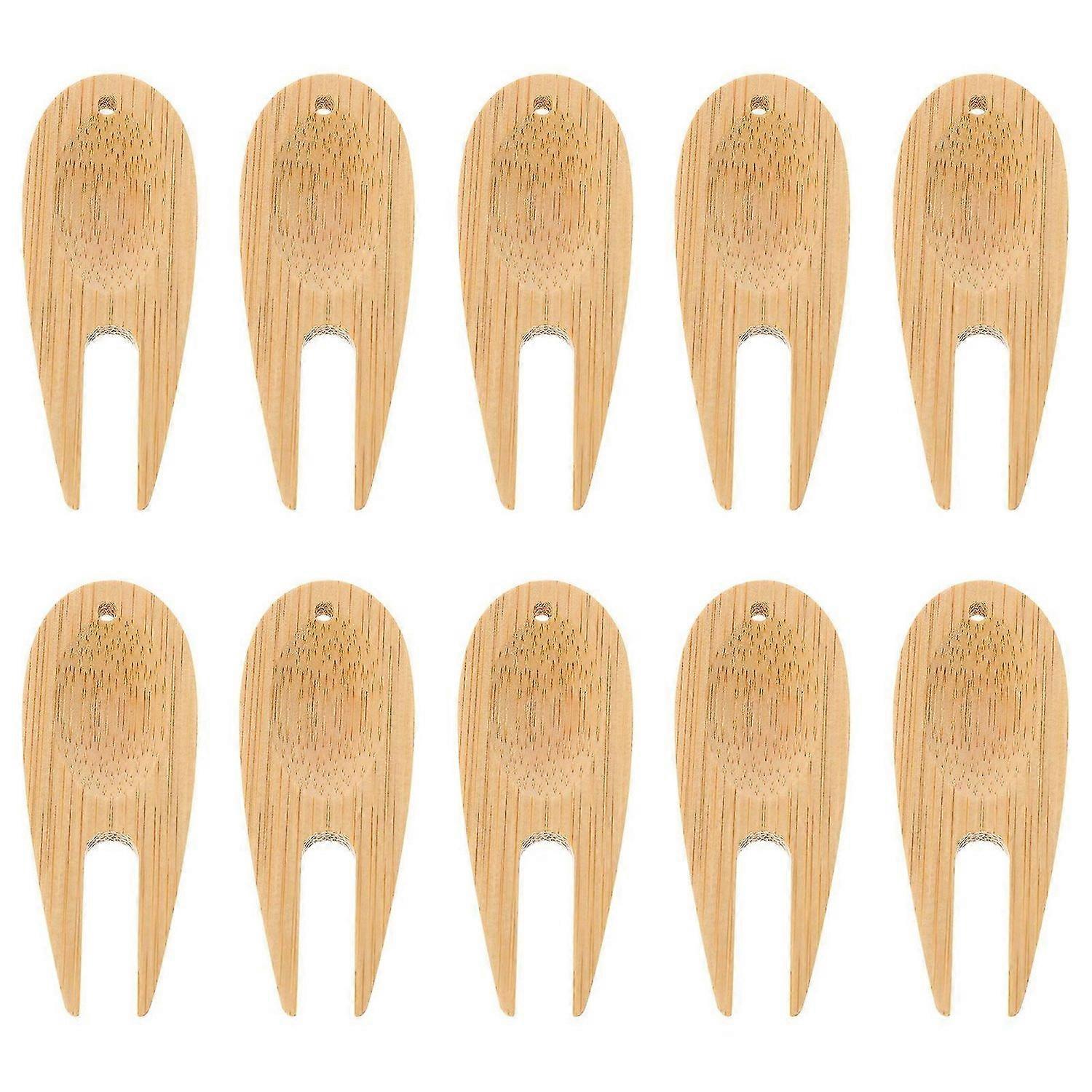 10Pcs Golfs Divot Fork Golfs Training Tools Golfs Grass Repair Tool Golfs Divot Tool