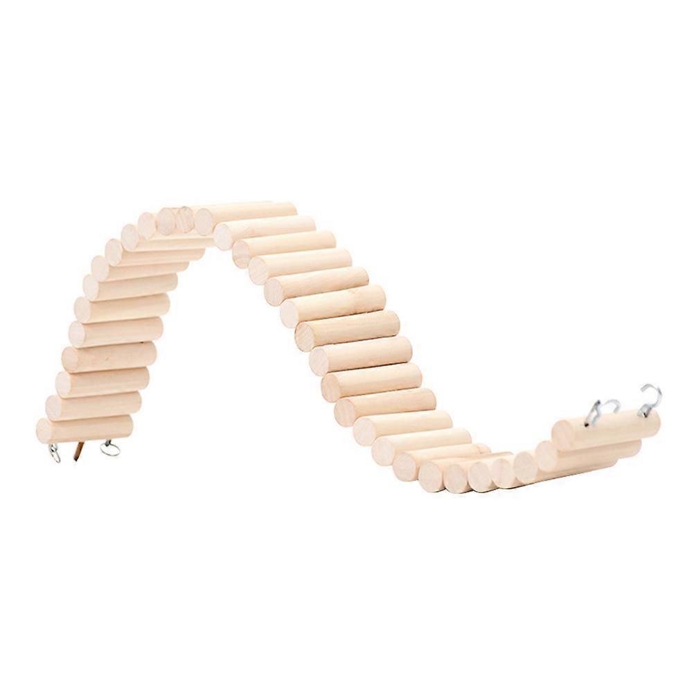 Parrot Ladder Exercise Climbing Bridge for Birds and Hamsters – Durable Natural Wear Resistant Stand for Beak Conditioning and Playtime Fun