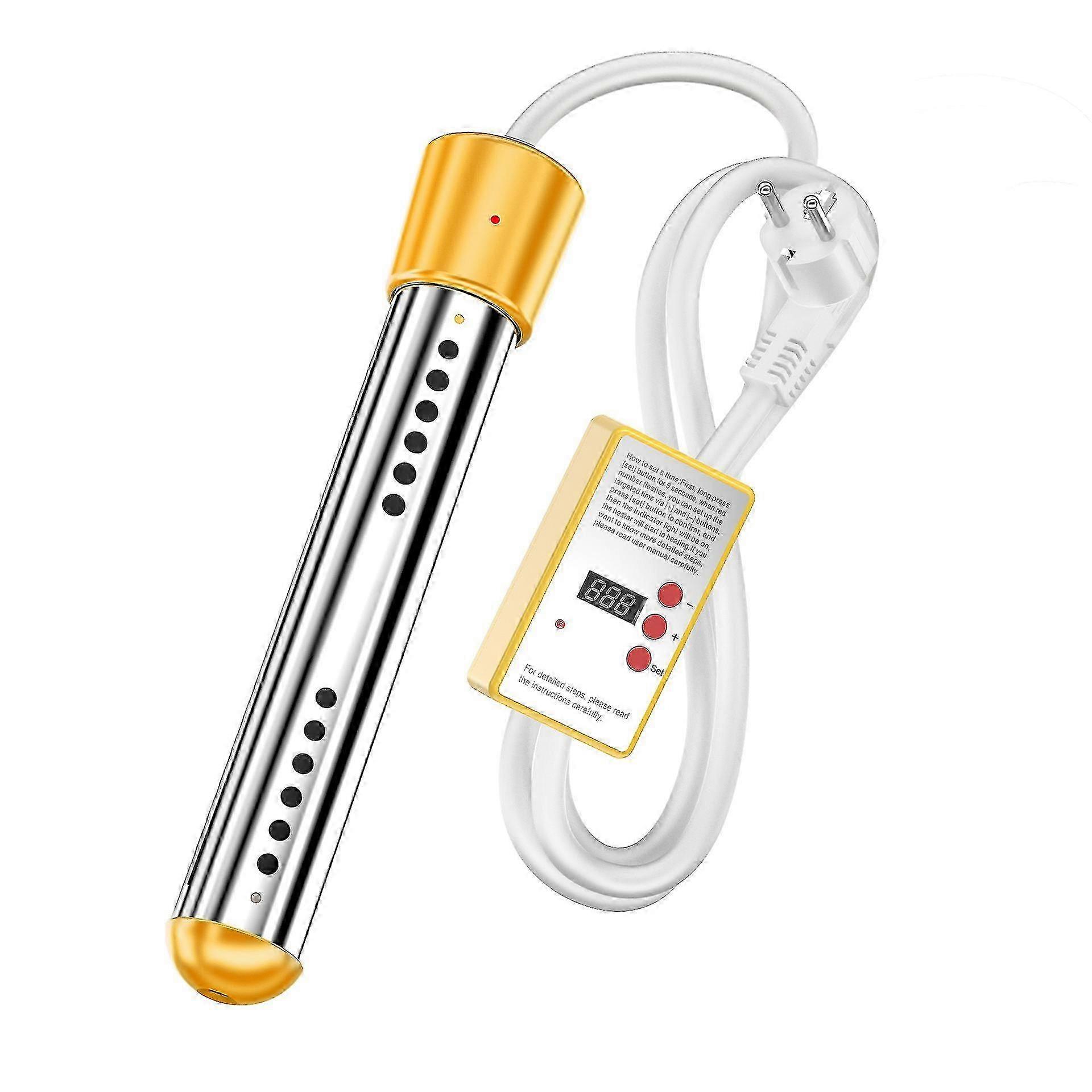 3000W Elektrische Tauch-Poolheizung mit Timer - EU 2000W Gelb