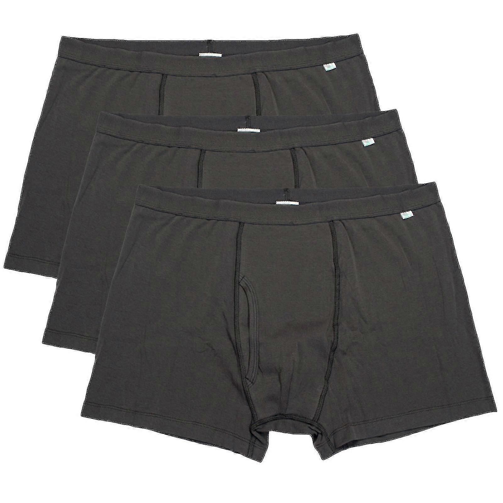 Inkontinenzhose Herren Boxershorts Waschbar Baumwolle Wiederverwendbar Grau-Yvan