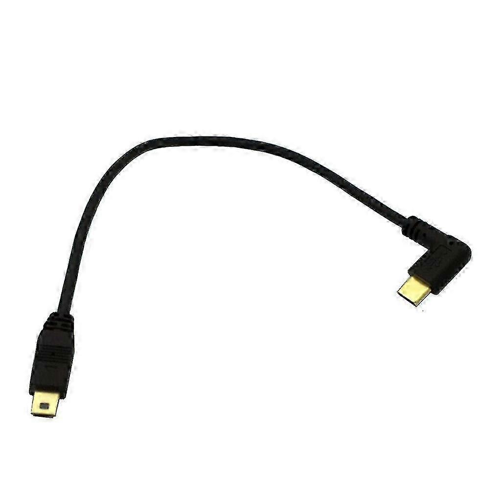 90 Degree USB 3.1 Type C to Mini USB Adapter Cable for Easy Data Transfer