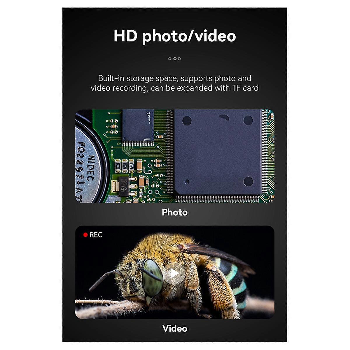 New 500X AF Lens Handheld Microscope Magnifier Portable Magnifying Glass 2 Megapixel with Light for