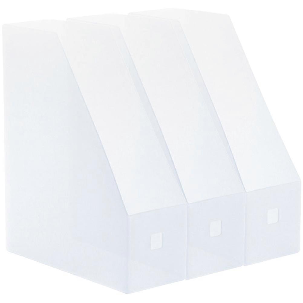 File Document Storage Rack for Desktop with 3Pcs Plastic File Holders