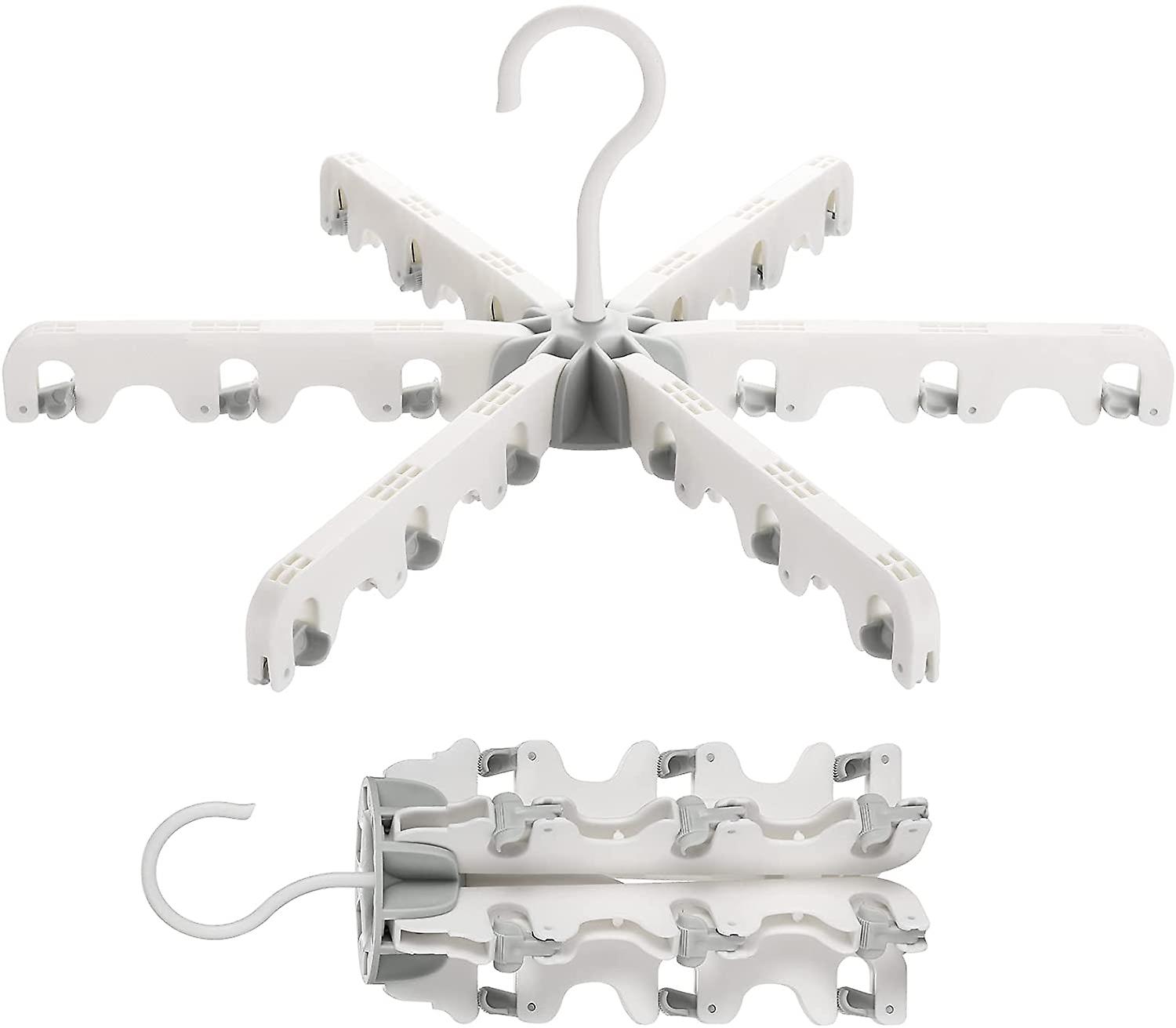 Heavy-duty plastic hangers, 18 lined clothes racks. Non-slip. Space-saving, 360 rotatable hook