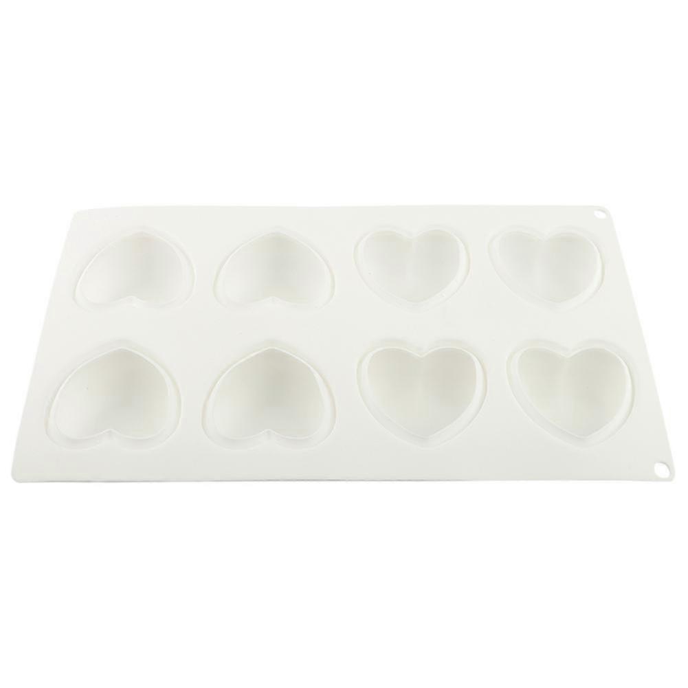 8-Cavity Silicone Non-Stick Baking Pan for Cake Chocolate Mousse