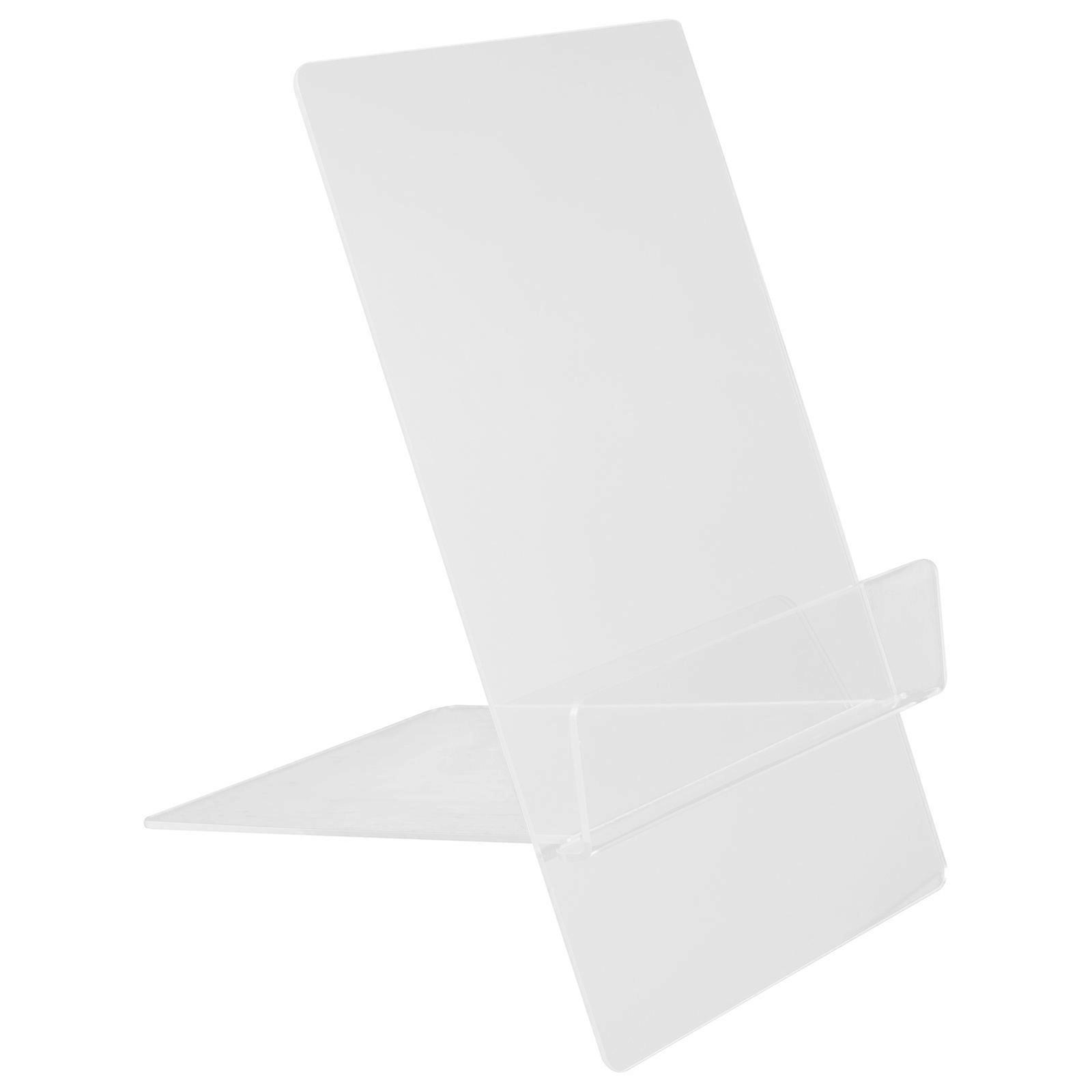 Adjustable Transparent Acrylic Book Stand, Multi Functional Recipe Holder for Cookbooks, Magazines, Menus, Desktop Display, Ideal for Home, Office