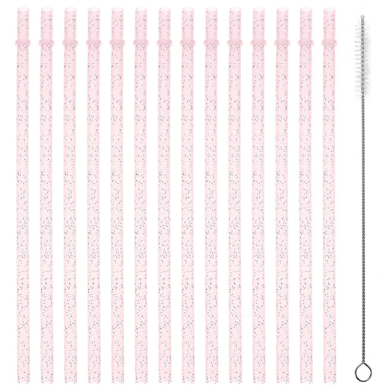 Wiederverwendbare Strohhalme für Sommer Pool Party Runde Form 25Pcs