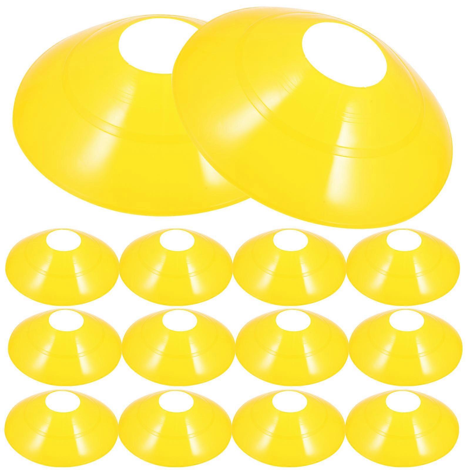 Bright Soccer Cones Agility Training Discs Set for Football Practice, Weather Resistant Pe Markers for Adults
