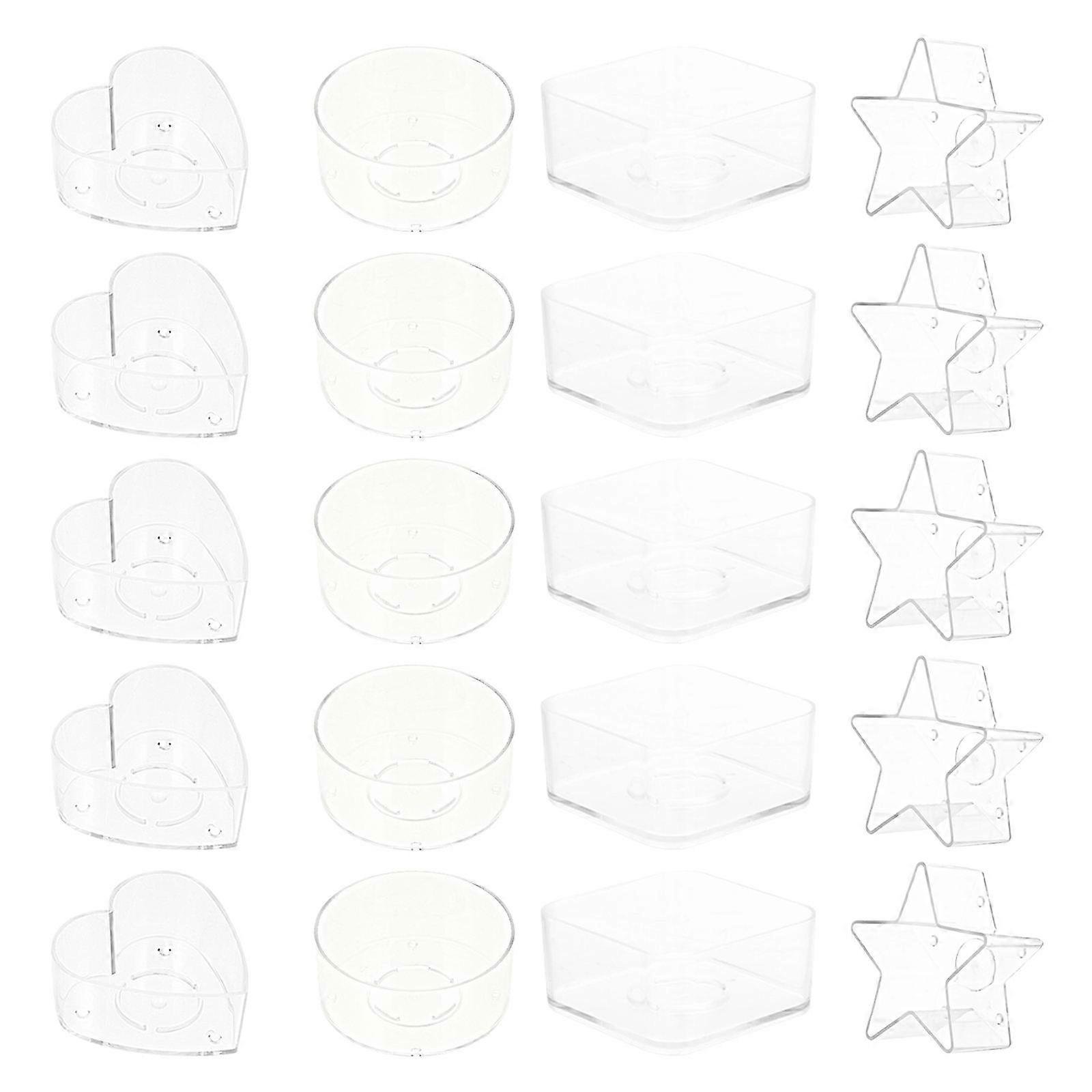 Small Containers With Lids Candle Jars Artists Craft Projects 3.8X1.8Cm Durable Diy Crafts 20Pcs
